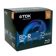 TDK BD-R 25GO    PAQUET DE 10 - TDK